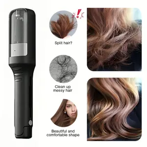 2-in-1 hair tip trimmer, split hair remover, Split ends trimmer, smooth straightener, rechargeable hair fork trimmer, USB charging portable, used for caring for damaged hair, removing split hair fragments, female gift, daily hair styling tool