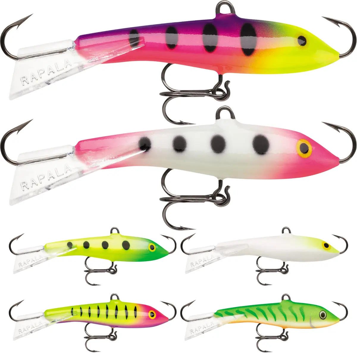 Rapala 1.25" Jigging Rap Artificial Fishing Lure, Plastic Fishing Gear Supplies, Quick Snap Technique Design, Equipped with Eyelet, Artificial Fishing Lures, Ice Fishing