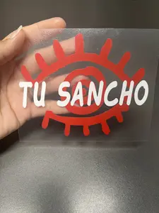 "Tu Sancho" Fuerza Regida Red and White layered Vinyl Car/Window/Wall Decal