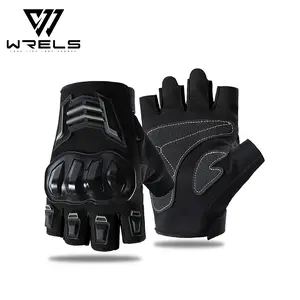 1Pair Motorcycle Riding Protective Gloves, Thickened Palm & Non-Slip Grip, Touchscreen Compatible, Unisex for Fitness & Gym Workouts, Protective Gear