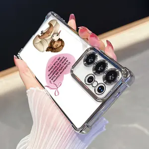Jesus Holding the Sheep and Psalms 17:8 Text Pattern Phone Case For Samsung Galaxy S26 Ultra S25 Plus S24 S23 FE S22 Electroplated Cover with Airbag Shockproof Slim Soft TPU Smartphone Casing Cover