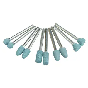 10 Pack Rotary Abrasive Mounted Stone Grinding Tool Silicon Carbide Grinding Kit for Rust Remove