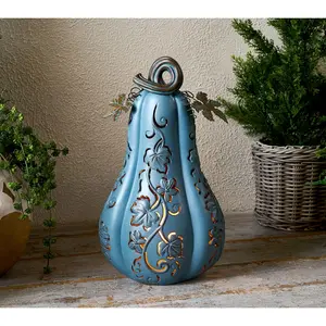 Indoor/Outdoor 19" Illuminated Oversized Gourd by Valerie