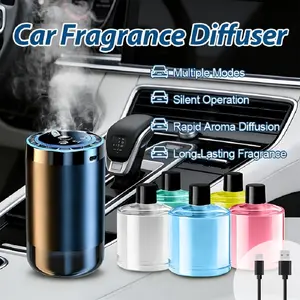 [Car Accessories] Smart Car Fragrance Diffuser with Dynamic Light Show and Starry Sky Top Mode, Natural French Fragrance Essential Oils/Perfume, Adjustable Fragrance Concentration, Long-Lasting Freshness, Cologne Scent, Ideal Gift for Car Enthusiasts