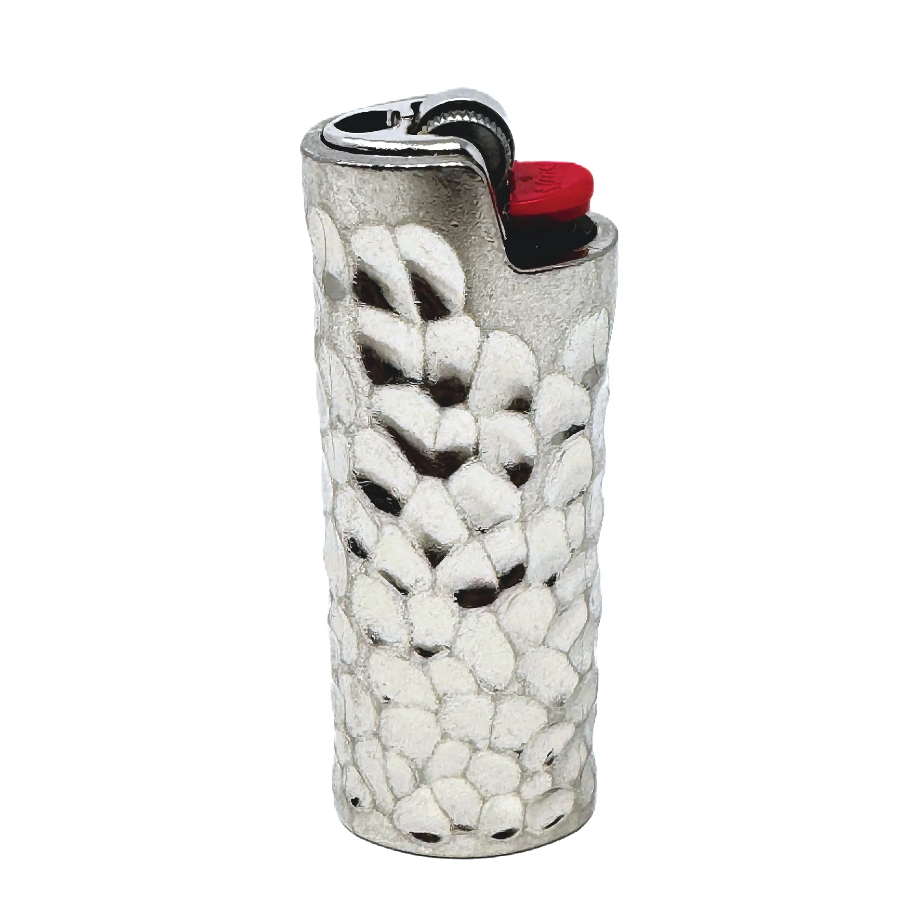 Metal Lighter Case Cover Lighter Pouch Fits Bic Lighter Standard Size J6 silver bic lighters