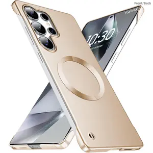 Phone Case with CD Design, Magnetic, Anti-fingerprint, Shockproof Phone Protective Cover, Protection, Protector, Phone Accessory Compatible with Samsung Galaxy S25 Ultra S26 Ultra S25 Edge S25 Plus S25, Casing, Smartphone, Cellphone