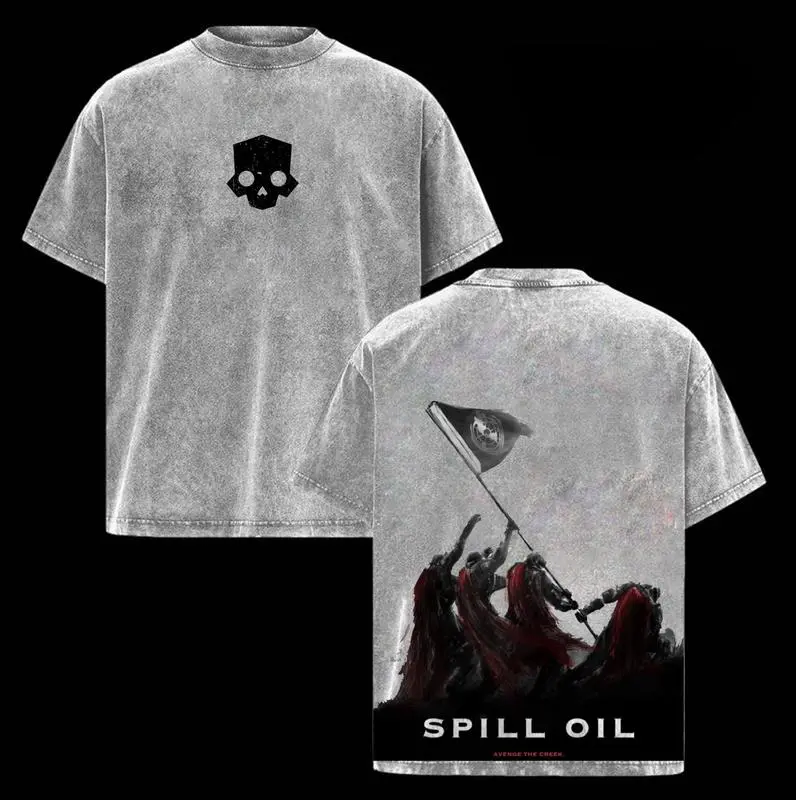 Helldivers 2 Graphic Tee – The Taste of Freedom Washed Shirt for Men and Women, Unisex Cotton Tee for Gamers