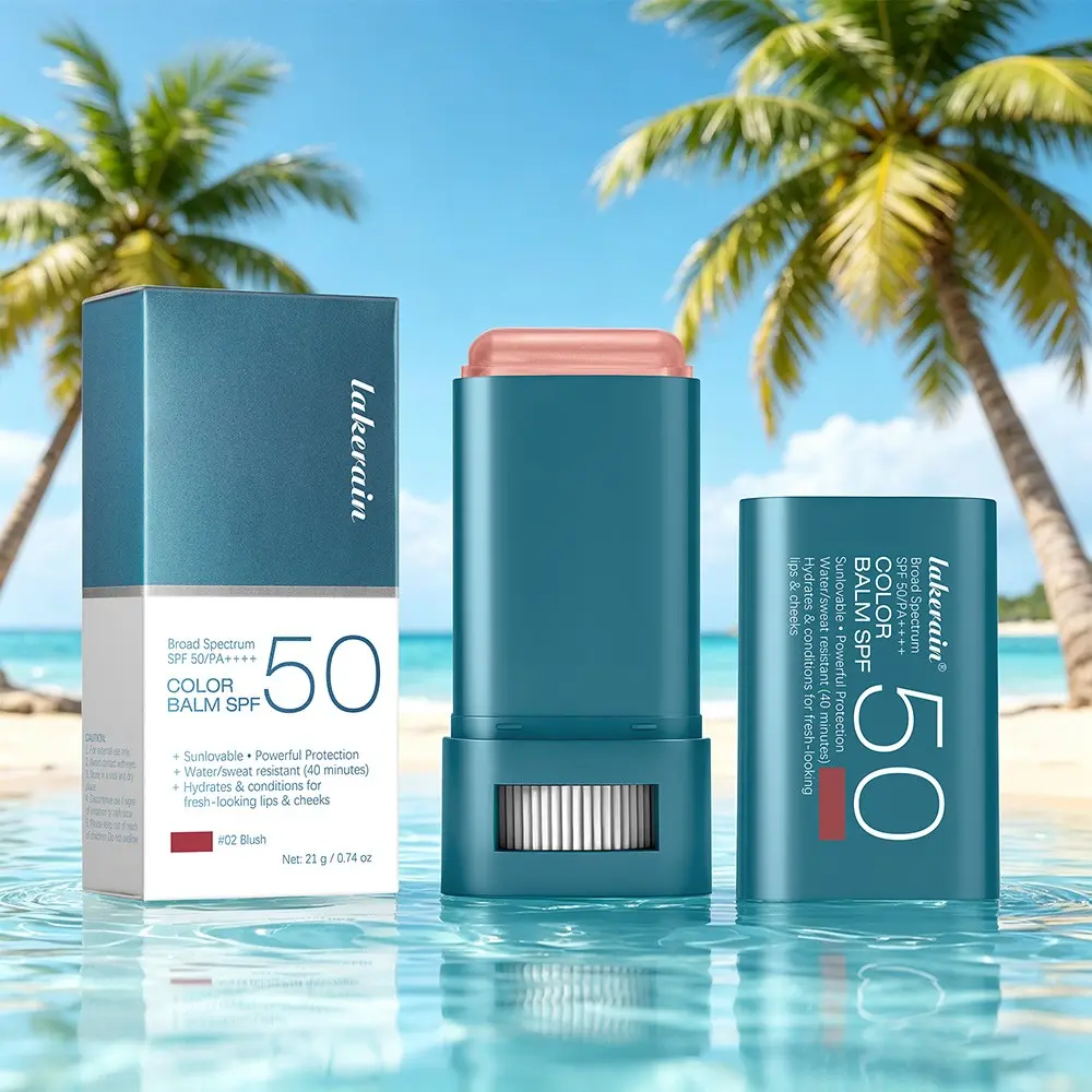 Lakerain 8 Colors Multi-Functional Moisturizing Waterproof Blush Balm, Makeup, SPF50+ UV, Long-Lasting Wear, Lightweight Smooth & Easy To Apply, Suitable For Daily Commute And On-The-Go