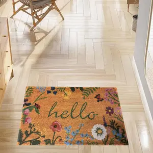 Sunflower Pattern Door Mat, Non-slip Floor Mat, Fashionable Home Kitchen Entrance Carpet, Living Room Rug, Home Unique Rugs Decoration, Cool Rugs, Floral Area Rug