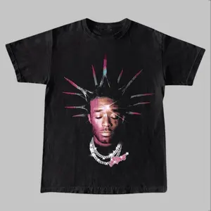 Lil Uzi Inspired Vintage Graphic T-shirt Heavy Cotton 90s Big Face Hiphop Vibes Timeless Cotton Tee