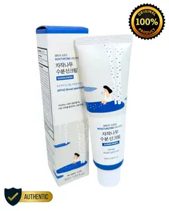 ROUND LAB Birch Juice Moisturizing UV LOCK SPF 45 Korean Sunscreen - Lightweight Oil-Free Organic Glow Formula 1.69 Fl Oz