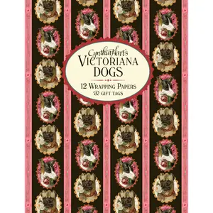 Cynthia Hart's Victoriana Dogs: 12 Wrapping Papers and Gift Tags