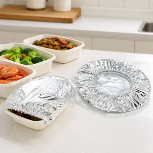 Home dining table & food container aluminum foil heat-retaining cover, kitchen food insulation and freshness keeping, high-quality aluminum foil.Disposable Aluminum Foil Food Warmer Covers - 40cm