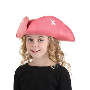 Kids Pink Pirate Tricorn Costume Hat