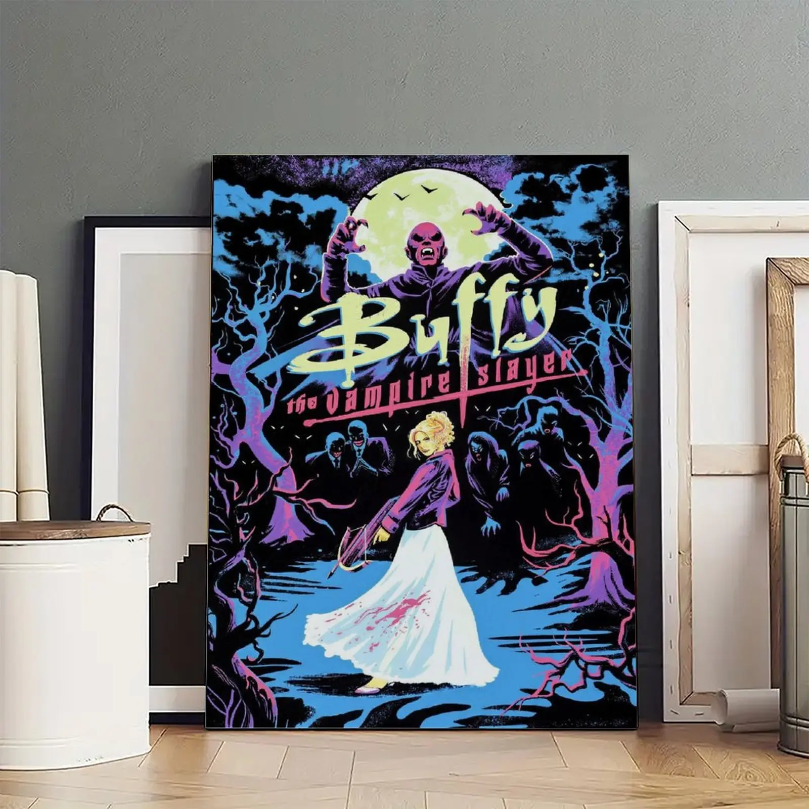 Buffy the Vampire Slayer Gift HomeDecor WallArt LivingRoom Canvas for Bedroom Decor Canvas Poster Aesthetic Office Bathroom Painting Picture Print Modern Family