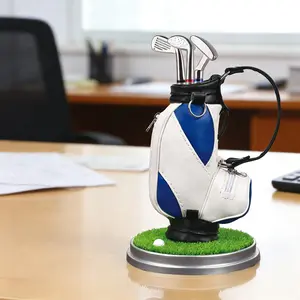 Golf Pen Holder with 3-Pen Set Creative Design Brightens Your Office Desk Perfect Holiday Gift for Office Workers and Gift-Givers