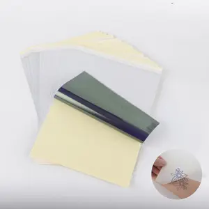 A4 Size Tattoo Transfer Paper, 1 Set Tattoo Stencil Paper for Tattooing, Unique Tattoo Tracing Paper Suitable for Freehand Drawing and Thermal Copying