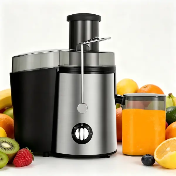 Stainless Steel Juicer Machine - 3-in Feed Chute for Whole Fruits & Vegetables, 800W Motor, Dual Speed Setting, Juice Residue Separation, Anti-Drip Spout, Anti-Slip ft, Cleaning Tool, Easy to Use & Clean, Household Party Gift, Home Multifunction Juicer, J