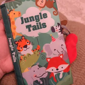 Baby Early-Education Interactive Crinkle Cloth Book, Farm Tails, 1 Count 3D Cartoon Animal Design Sensory Toy for Infants & Children, Interactive Educational Toy, Preschool Busy Book, Toddler Busy Book