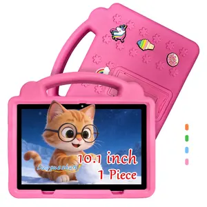10.1-inch Children's Learning Tablet, Touchscreen Tablet, Android Wifi Tablet, 54 WiFi HD IPS Screen + Dual Cameras + Bluetooth, Shockproof Case + Parental Control, Support Online Classes and Games, Education through Entertainment