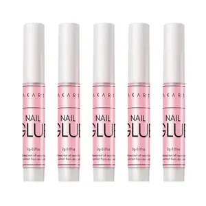 Makartt Super Strong Nail Glue for Acrylic Nails Press On Nails Nail Tips Glue for Stick On Nails Long Lasting Nail Glue for Fake Nails Broken Nails Repair Professional Nail Adhesive Bond 0.07oz 5Pcs sallys nailglue Nail Art Nail Care