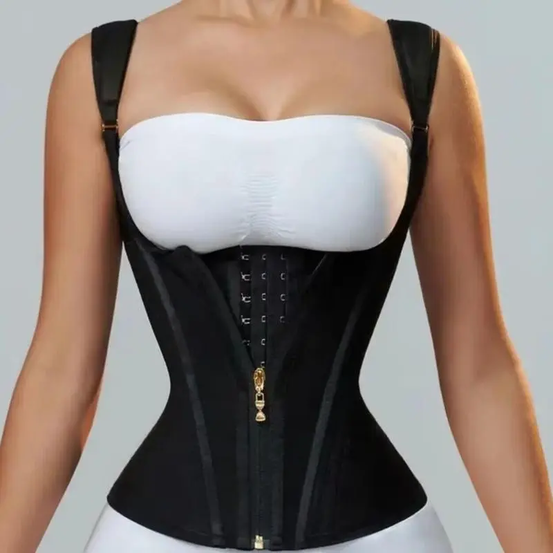 Women's Adjustable Body Shaper Waist Trainer Body Shape Tummy Wrap - Tummy Control Slim Girdle Belt Cincher, Underbust Corset, Compression Abdominal Binder, Everyday Comfort Minimalist Faja with Straps