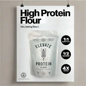 Elevate Protein Flour - High Protein + Fiber, Low Calorie + Carb, 1:1 Substitute for All-Purpose Flour