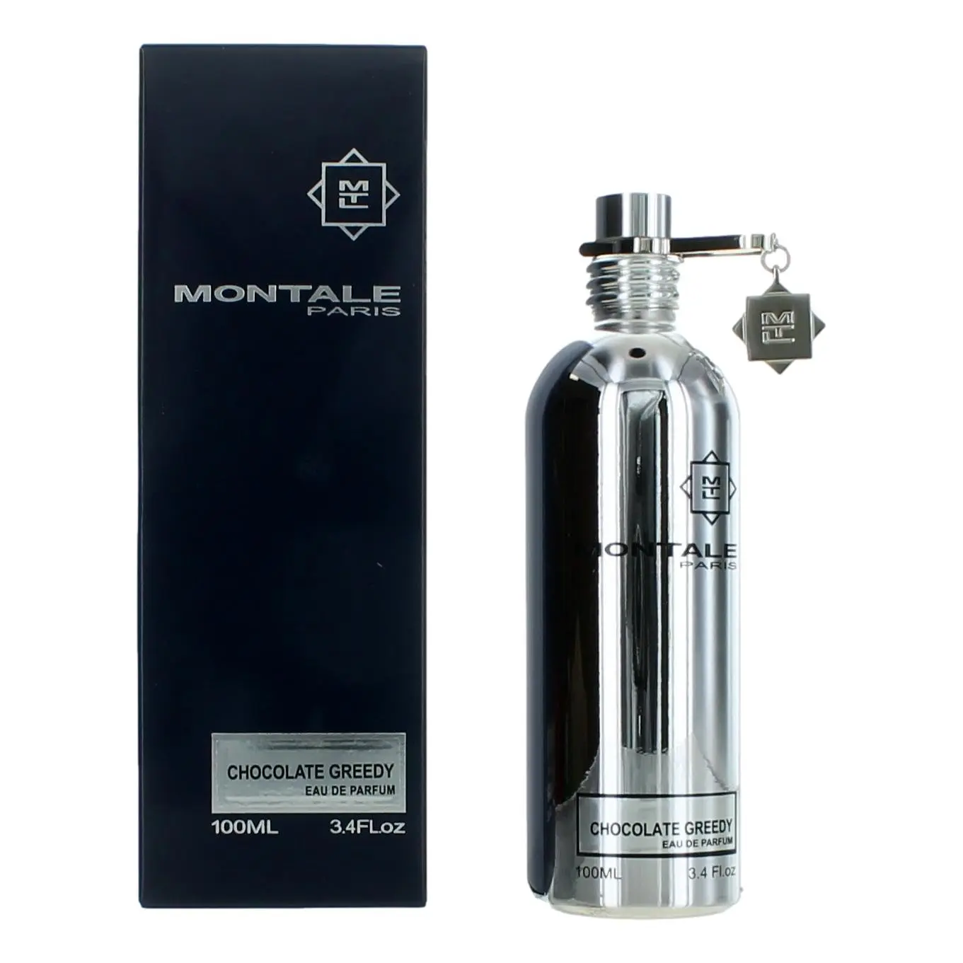 Montale Chocolate Greedy Eau de Parfum Spray, 3.4 oz - Unisex Gourmand Fragrance with Tonka Bean, Dry Fruits, and Orange, Unisex Fragrances, 3.4 Fl Oz