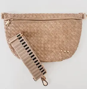 The Westlyn Woven Bum Bag Taupe