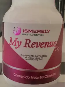 ISMERELY My Revenue Caps - Revitalizing Antioxidant Supplement with L-Glutathione Vitamins B1 B6 B2 A C & Fruits for Energy Immune Support
