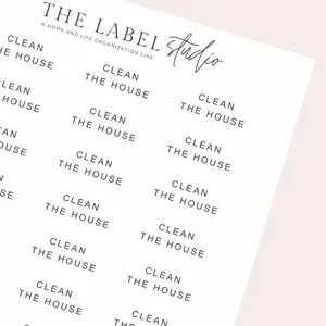 Clean The House Script A | Aesthetic Planner Sticker Sheet