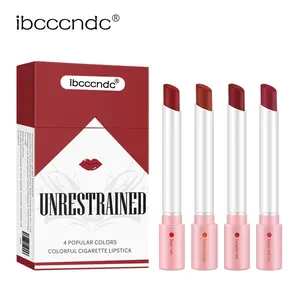 Long Lasting Lipstick Set, 4 Counts/set Matte Lipstick, Moisturizing Hydrating Hydrate Lipstick, Suitable for All Occasions Lip Makeup, Girls and Women Makeup Accessories, Lipgloss, Gloss