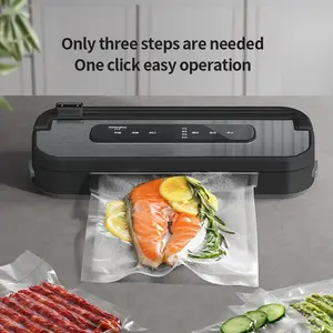 Vacuum Sealer Machine,65Kpa Precision Suction Power 6-in-1 Food Sealer with Digital Timer, Dry & Moist Food Modes, Compact Design with Vacuum Bags & Bulit-in Cutter,last-minute Mother’s Day Gift & Summer Gift