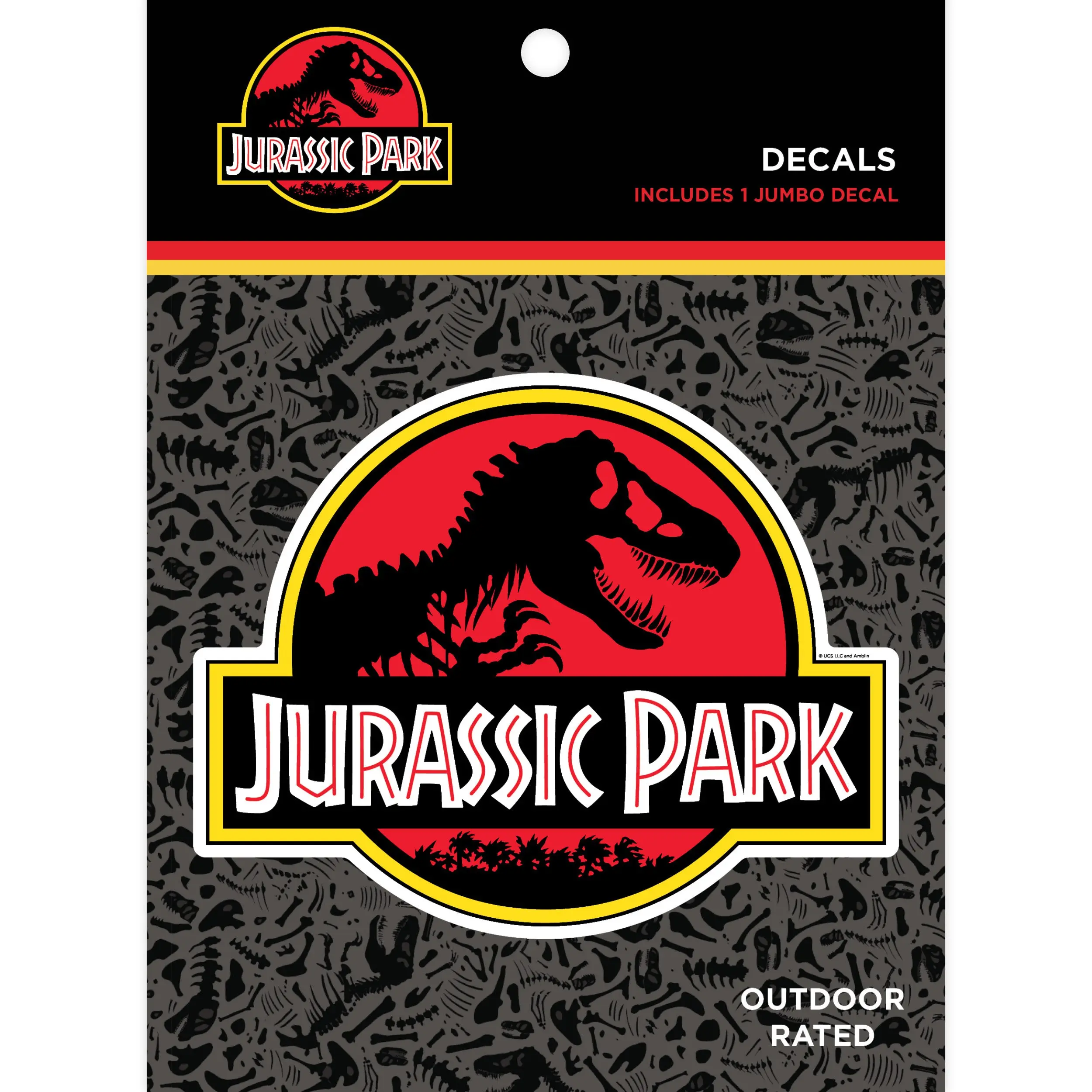 Jurassic Park Official Large Logo Decal 6.7" Waterproof Vinyl Sticker for Car Truck Laptop Jurassic World Stickers
