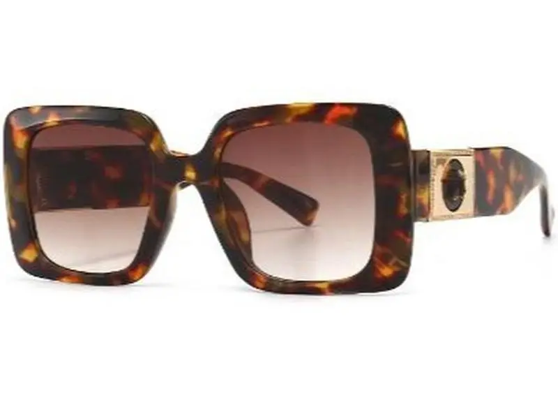 Oversized  square vintage Luxury sunglasses for women