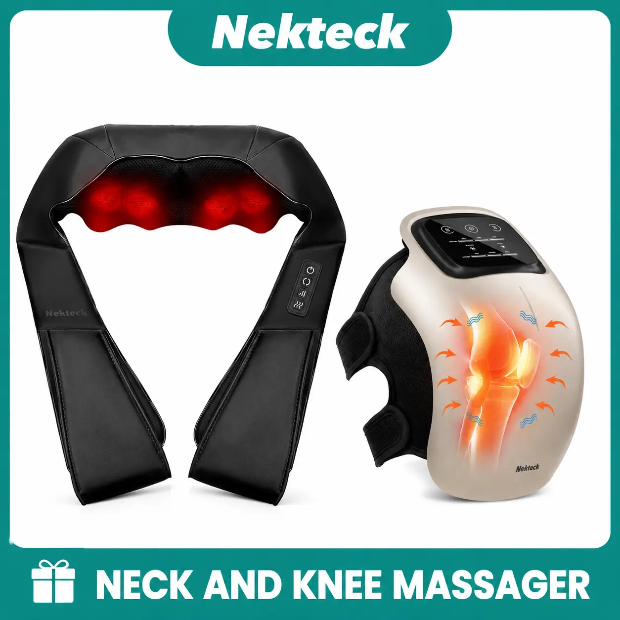 Nekteck Neck Massager & Knee Massager, Gift Massager