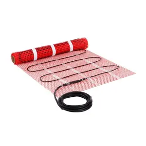 Father's Day Gift VEVOR Floor Heating Mat, 10 Sq.ft, Electric Radiant In-Floor Heated Warm System with Digital Floor Sensing Thermostat, Includes Installation Monitor, Adhesive Back for Easy Installation on The Floor