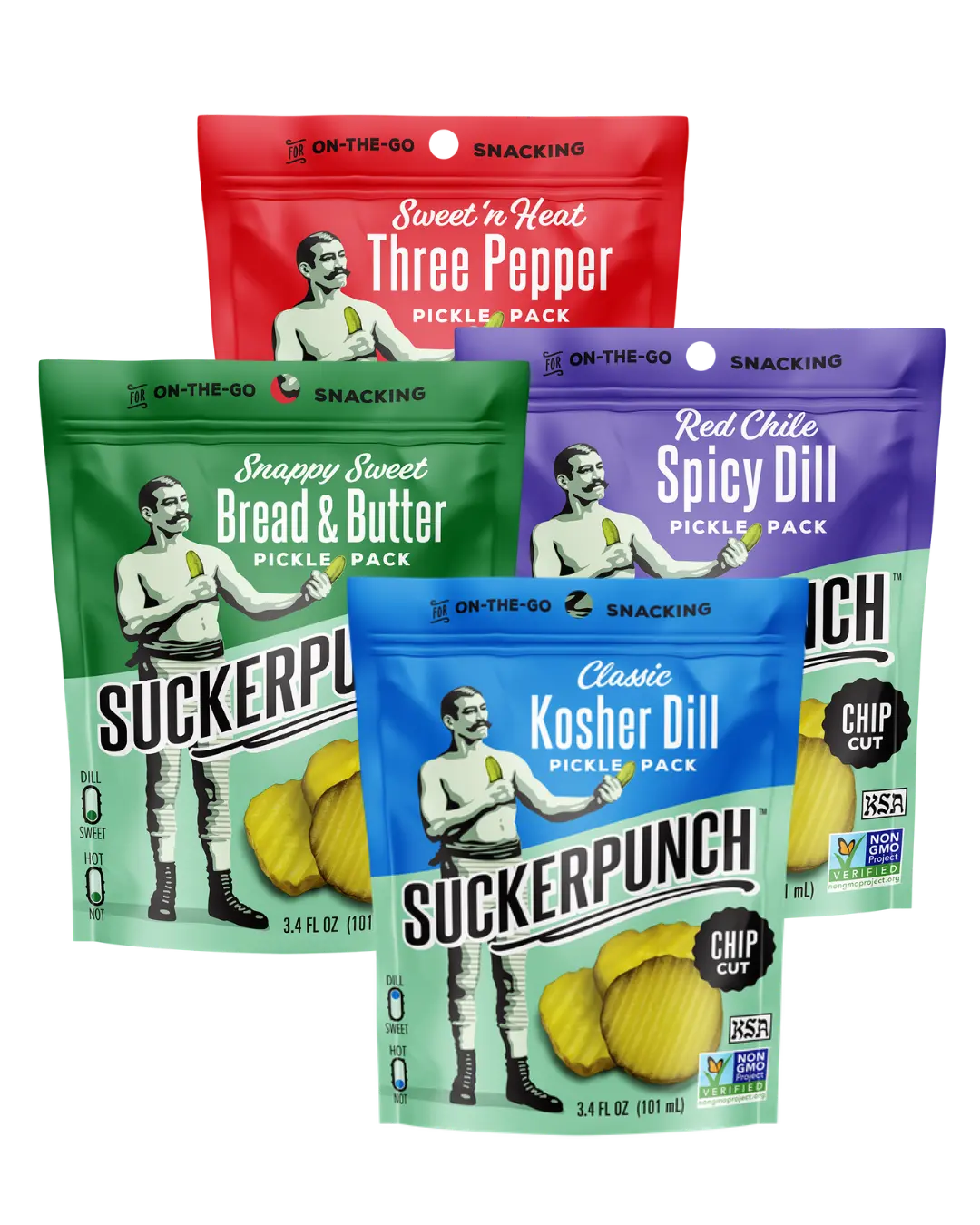 Try 'Em All Pickle Pouch Snack Pack (12 count)