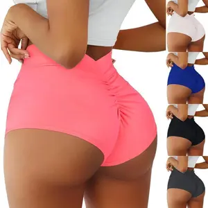 Women's High Waist Yoga Booty Shorts V Back Scrunch Gym Workout Spandex Dance Hot Pants Butt Lifting Rave Bottoms??gift??(Sheet)
