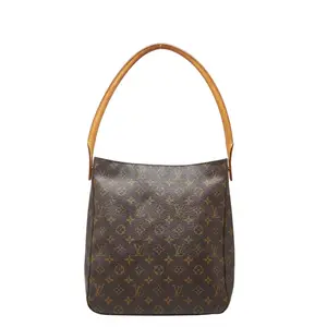 Pre-owned Louis Vuitton Canvas Shoulder Bags Looping GM Monogram Shoulder Bag
