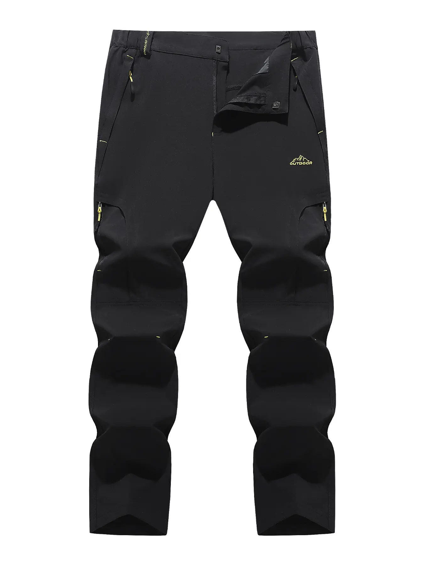 Men's Workwear Belted Pocket Hiking Pants, Casual Sports Running Outdoor Long Pants, Loose Fit Comfortable Multi-Functional Waterproof Climbing Pants, Trouser, Drawstring Pocket Pants, Running Trousers, Sporty Trousers