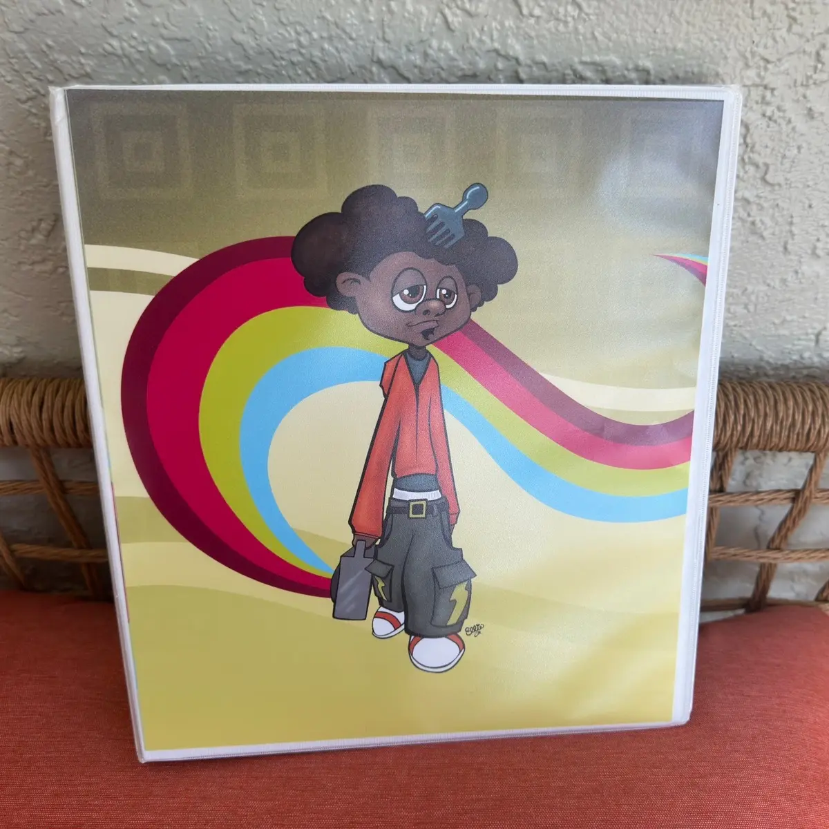Cute Funny Cartoon Hip Hop 1.5 inch 3-Ring Binder