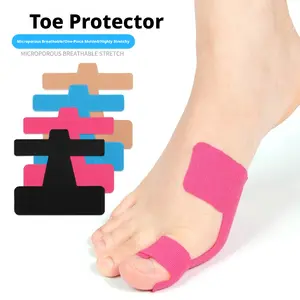 Pre-cut Elastic Toe Protection Tape, Anti-friction Kinesiology Tape for Running, Fixing Bandage Tape for Hallux Valgus of Big Toe in Sports