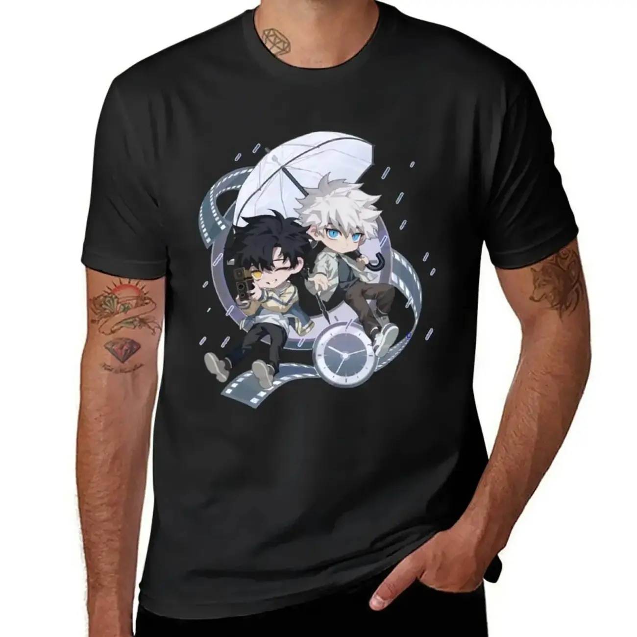 Link Click - Chibi T-Shirt graphic t shirt vintage vintage man t shirt cute clothes mens t shirt 5CG