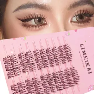 Reusable Comic False Eyelashes, Mixed Natural Single Cluster Lashes, Girl Group Style, Enhance Eye Charm, Suitable for Daily Wear