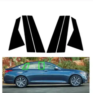 For Genesis G80 Sedan 2015-2022, Car Window Pillar Door Trim Stickers
