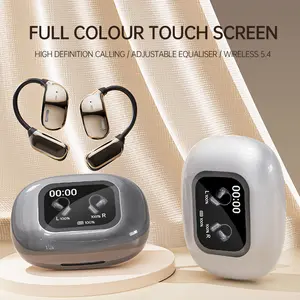 Wireless Headphones with Colour Screen, 16mm Tweeters, 80 Hours Music Playback, Bluetooth 5.4, Lightweight Design, Free Switching Functions - Audio openearearbuds traveling gadgets headphones bluetooth Headset Electronic openearearbuds