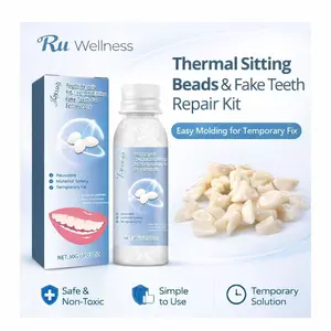 Dental restoration kit, temporary tooth replacement kit, mouldable dentures for instant and confident smiles, with tools, denture fillers, suitable for Halloween horror themed party makeup