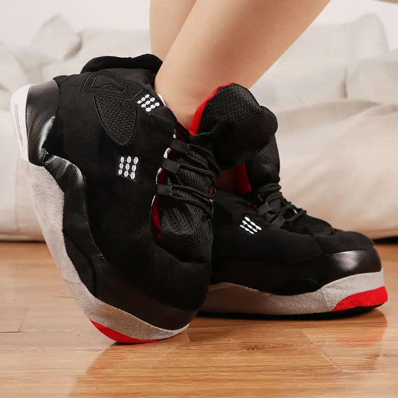 Women's Trendy Sneaker Slippers, Comfy Plush House Shoes Comfort Sporty One Size Slipper Girl Footwear Walking Shoes Flipflop Slide Stylish