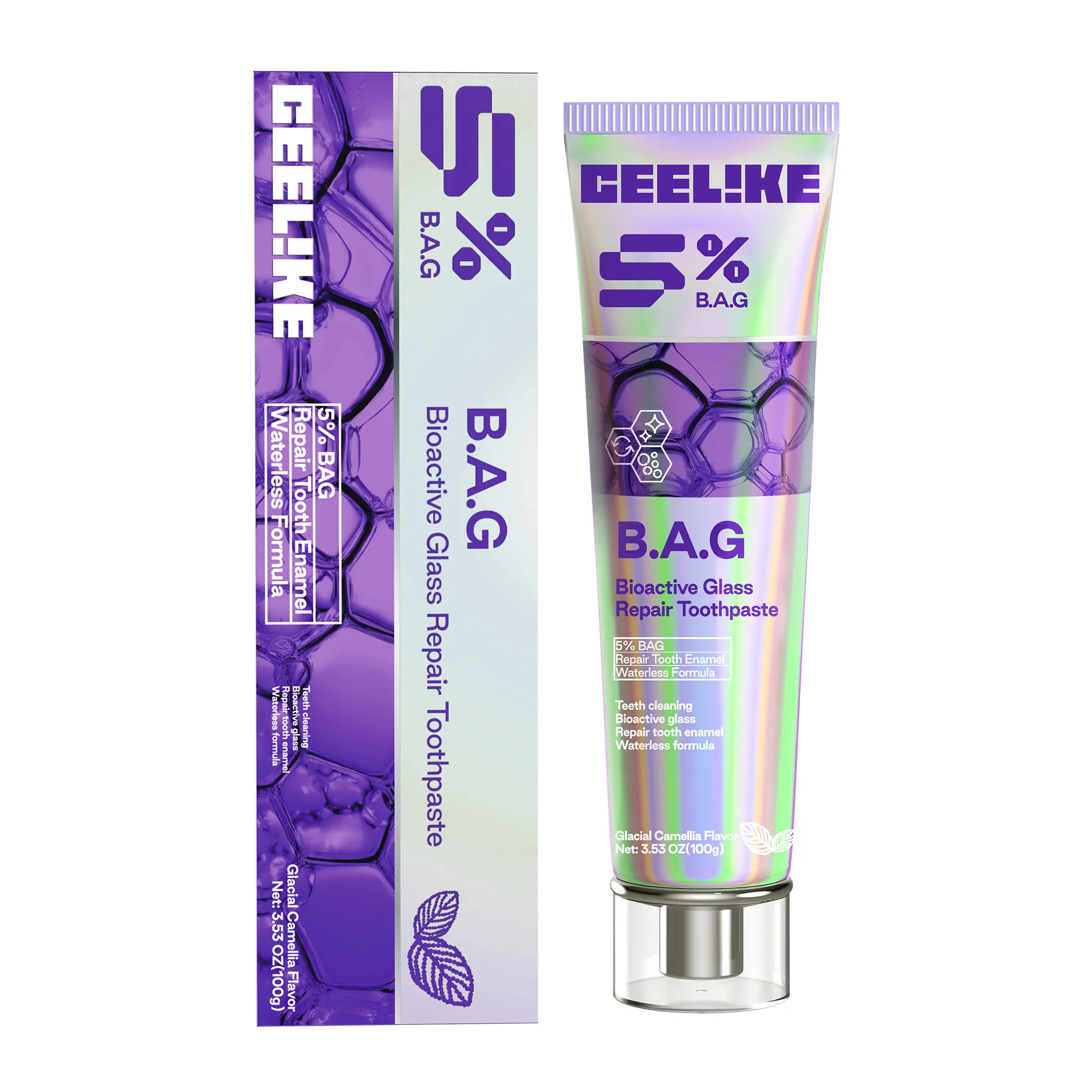 CEELIKE Bioactive Glass Toothpaste - Non-Toxic Cleansing Formula for Comprehensive Oral Care and Effective Cleaning, Non Toxic Toothpaste, Anti Bacterial Toothpastes, Flavored Toothpastes